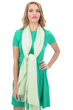 Cashmere & Seta cashmere donna platine verde pallido 201 cm x 71 cm